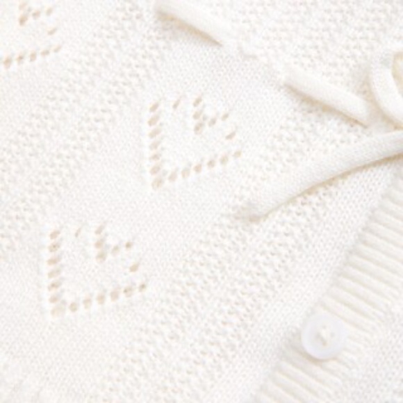 Abercrombie babydoll heart stitch sweater - Picture 2 of 7